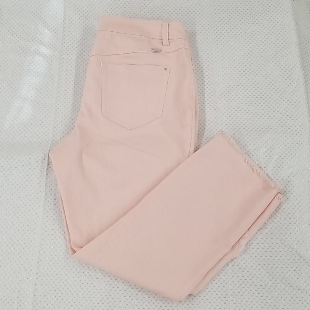 Womens INC Novelty Denim Skinny Jeans Pants Pink